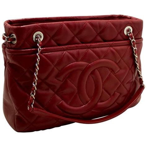 chanel red medium shoulder quilted silver chain|Chanel handbags outlet.